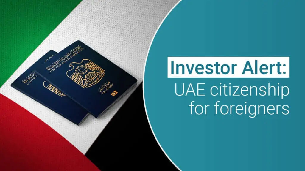 Citizenship by investment in United Arab Emirates